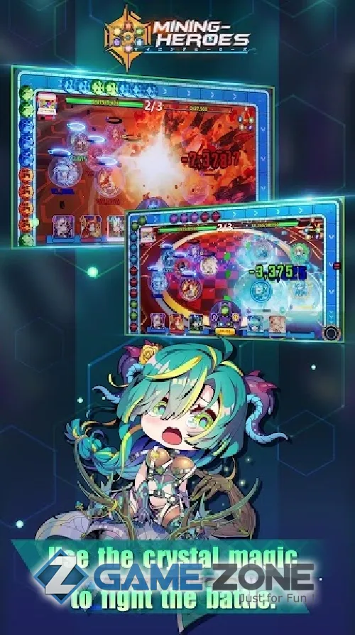 صورة من لعبة Mining Heroes Puzzle RPG
