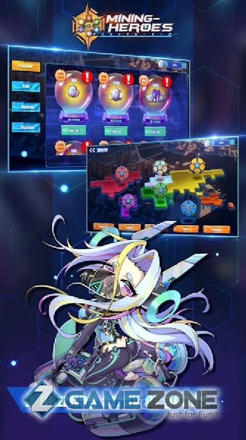 صورة من لعبة Mining Heroes Puzzle RPG