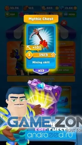 صورة من لعبة Mining Knights Merge and mine [Free Shopping/Mod Menu]