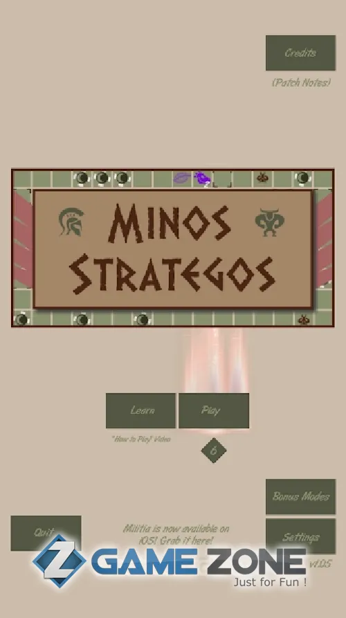 صورة من لعبة Minos Strategos