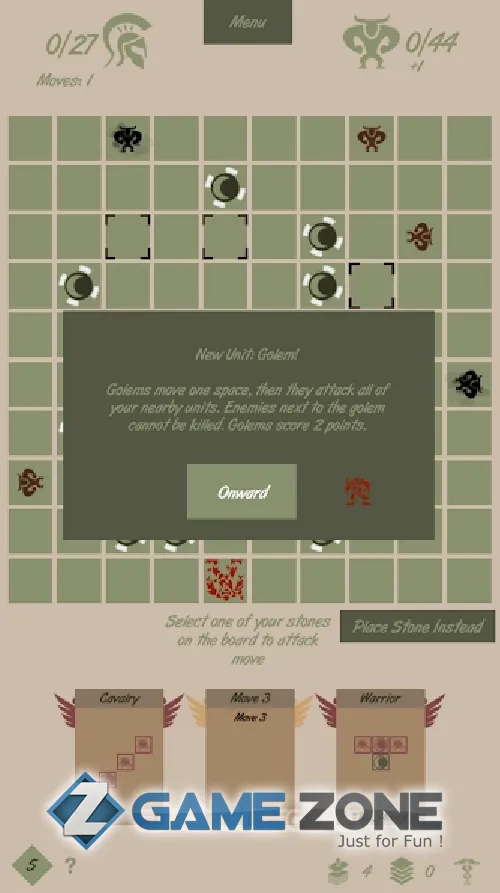 صورة من لعبة Minos Strategos