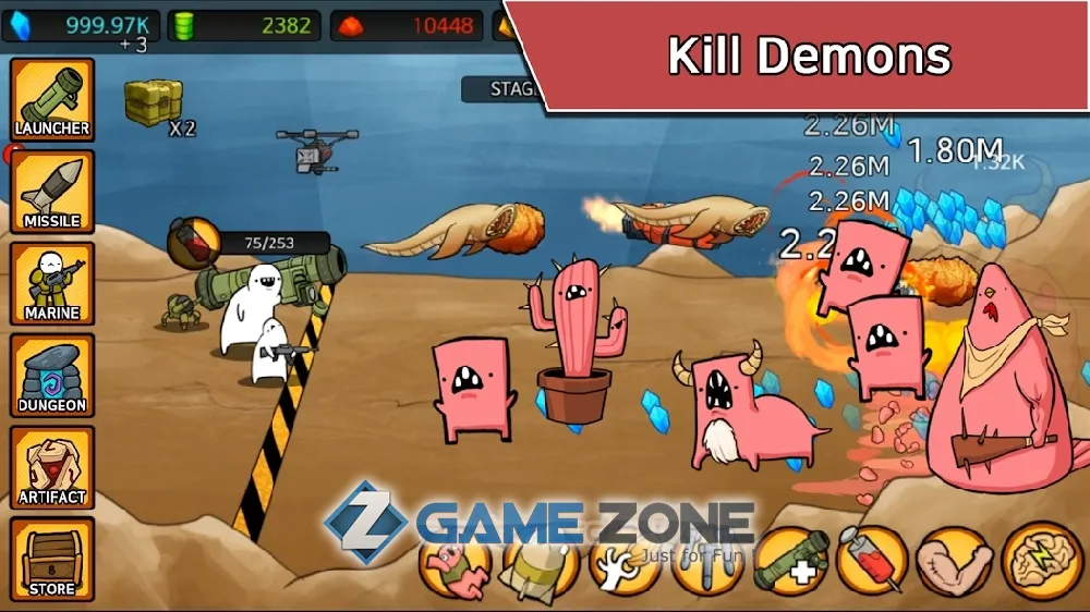 صورة من لعبة Missile Dude RPG