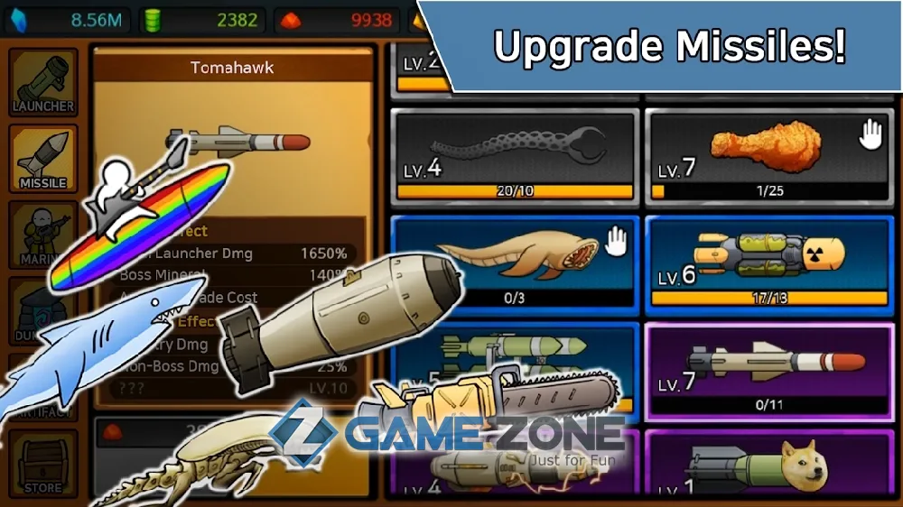 صورة من لعبة Missile Dude RPG
