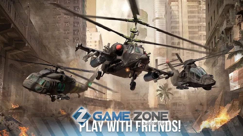 صورة من لعبة Modern War Choppers: ПвП шутер военных вертолетов