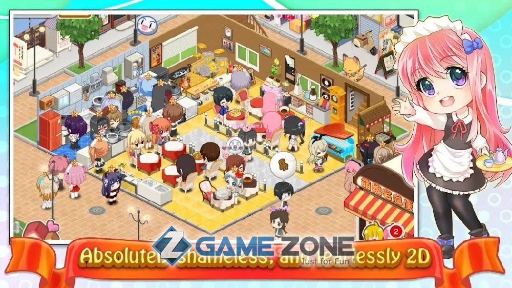 صورة من لعبة Moe Girl Cafe 2