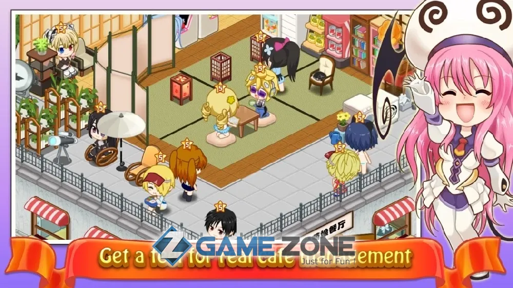صورة من لعبة Moe Girl Cafe 2