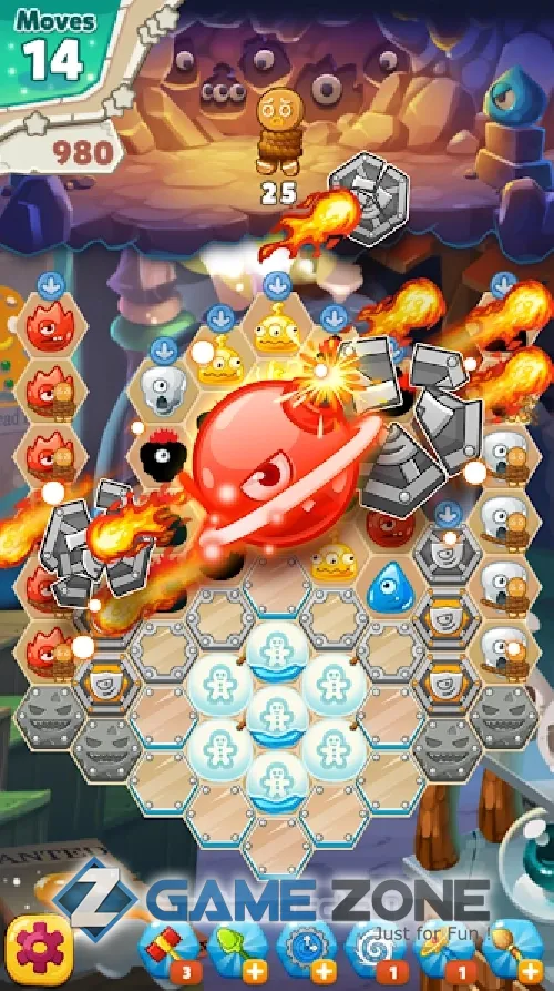 صورة من لعبة Monster Busters: Ice Slide
