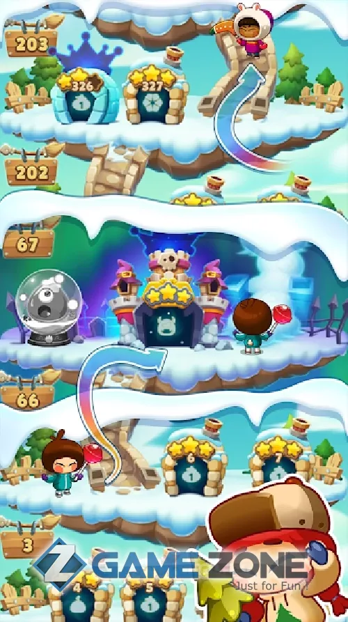 صورة من لعبة Monster Busters: Ice Slide
