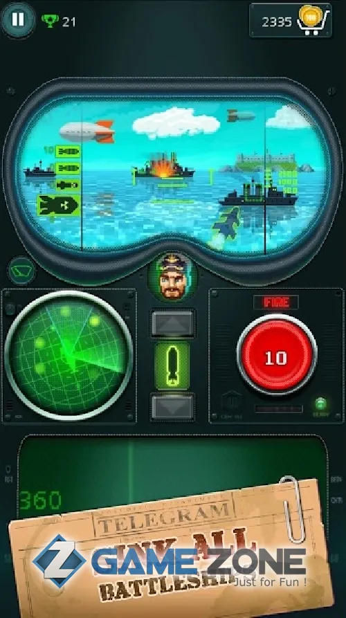 صورة من لعبة You Sunk Submarine Torpedo Attack