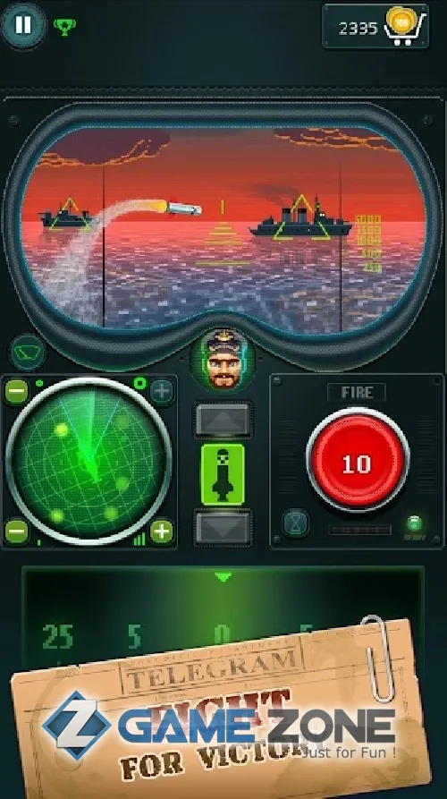 صورة من لعبة You Sunk Submarine Torpedo Attack