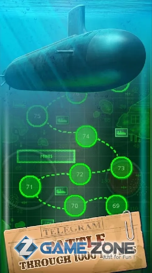 صورة من لعبة You Sunk Submarine Torpedo Attack