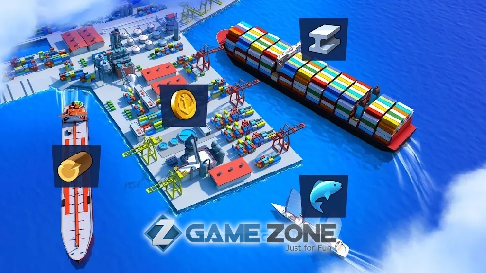 صورة من لعبة Seaport Explore Collect & Trade