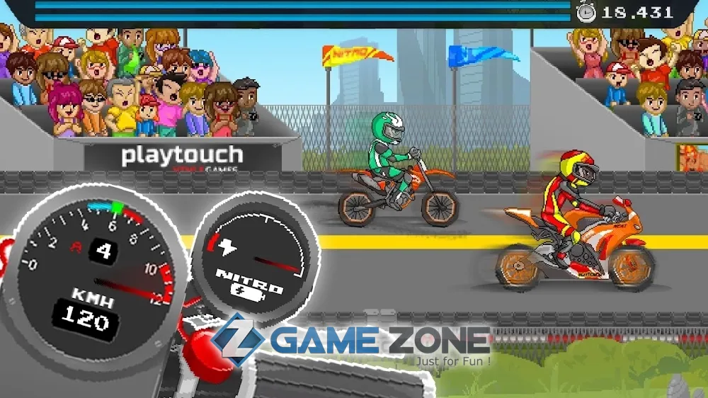 صورة من لعبة Moto Quest: Bike racing [Много денег]