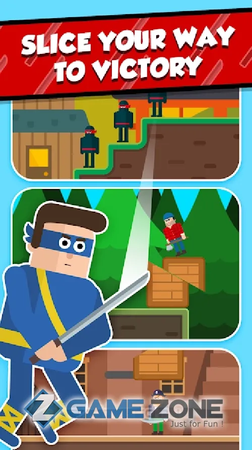 صورة من لعبة Mr Ninja - Slicey Puzzles