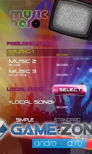 صورة من لعبة Music Hero