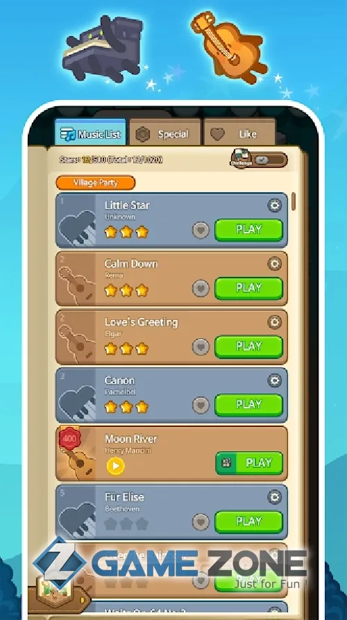 صورة من لعبة My Music Tower Piano Tiles Tycoon Offline Game [Mod Money]