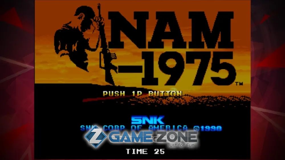 صورة من لعبة NAM1975 ACA NEOGEO