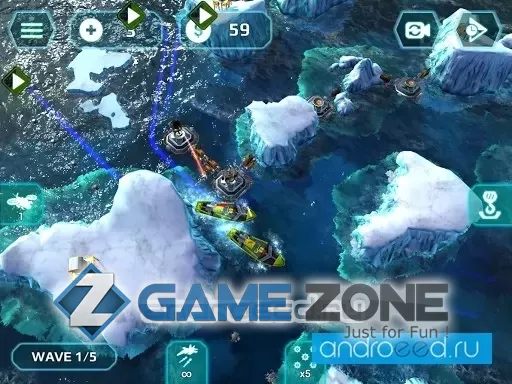 صورة من لعبة Naval Storm TD