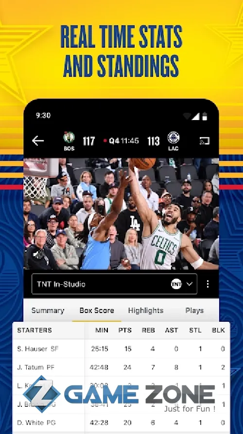 صورة من لعبة NBA Live Games & Scores