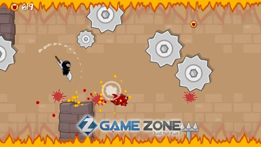 صورة من لعبة Ninja Shurican: Rage Game