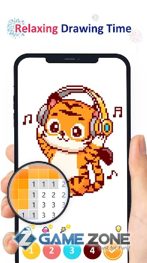 صورة من لعبة NoPix Color by Number Pixel Art Coloring Book [unlocked/много бонусов]