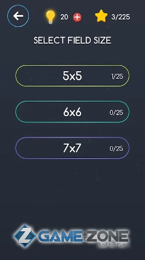 صورة من لعبة Number link - соединение точек