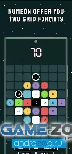 صورة من لعبة Numeon Puzzle Game [unlocked]
