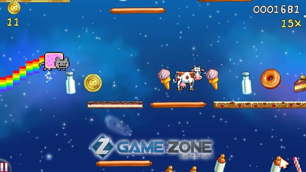 صورة من لعبة Nyan Cat: Lost In Space [Mod Money]