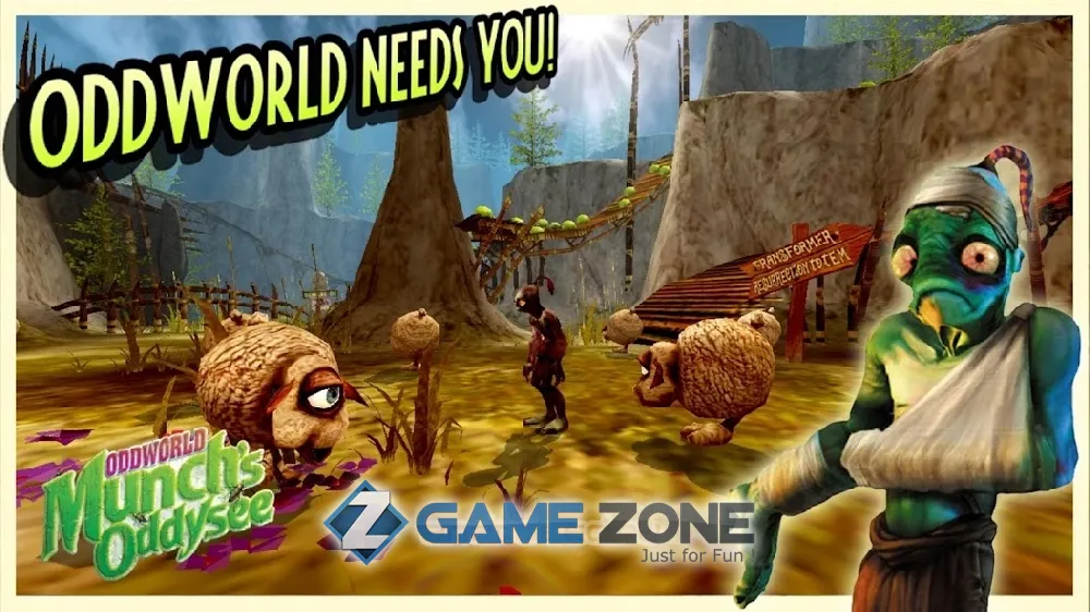 صورة من لعبة Oddworld: Munchs Oddysee