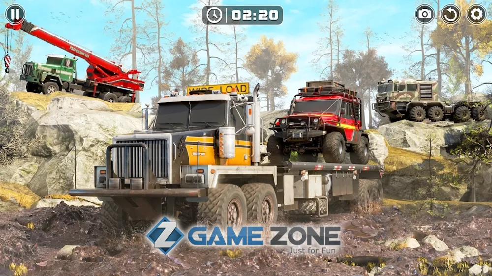 صورة من لعبة OffRoad Travel 4wd SUVs ride to hill