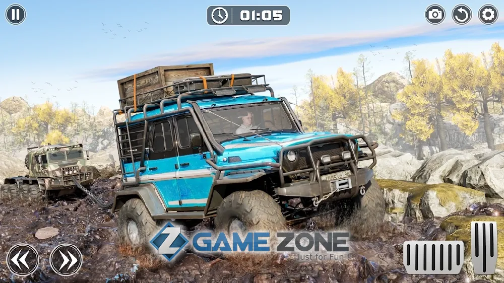 صورة من لعبة OffRoad Travel 4wd SUVs ride to hill