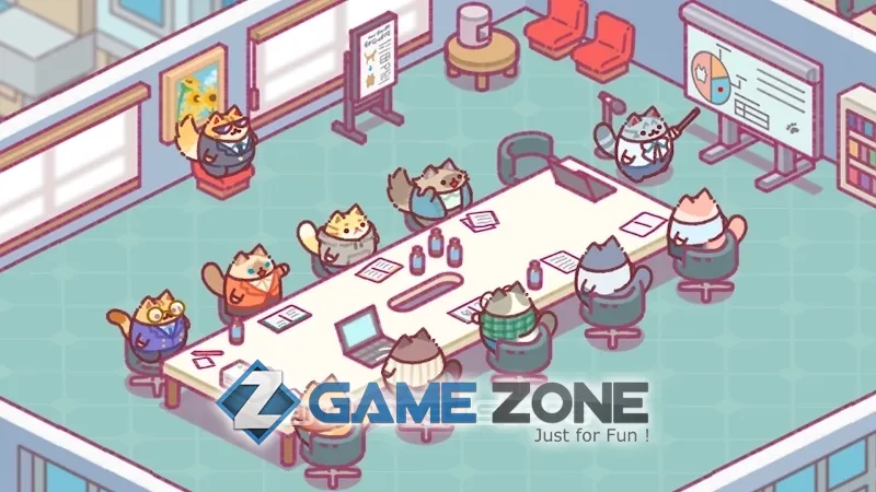 صورة من لعبة Office Cat: Idle Tycoon Game [Free shoping]