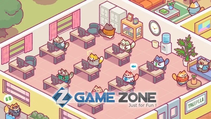 صورة من لعبة Office Cat: Idle Tycoon Game [Free shoping]