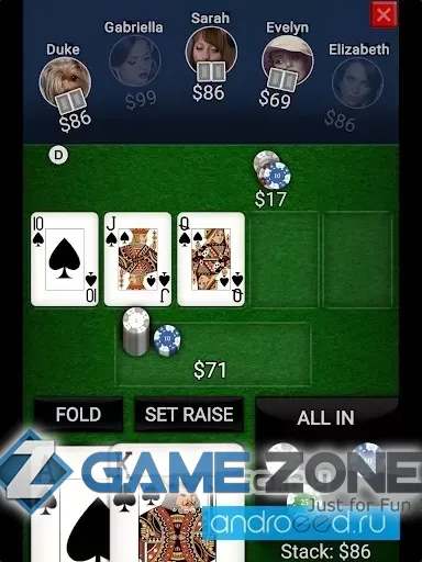 صورة من لعبة Offline Poker Texas Holdem [Mod Money/Free Shopping/Adfree]