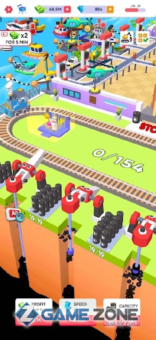 صورة من لعبة Oil Mining 3D Petrol Factory [Mod Diamonds]
