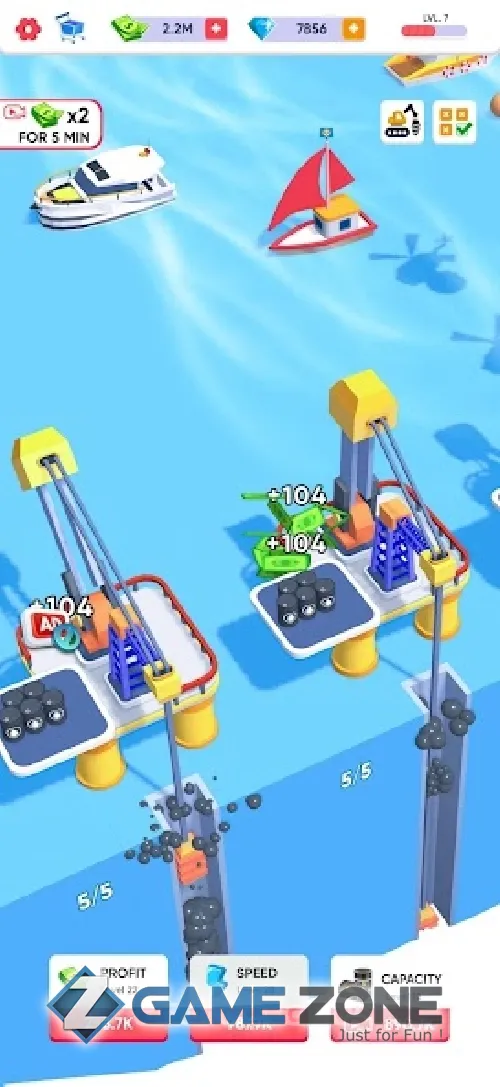 صورة من لعبة Oil Mining 3D Petrol Factory [Mod Diamonds]