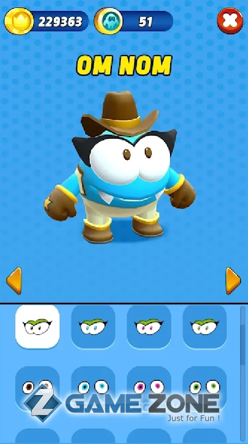 صورة من لعبة Om Nom Run [Mod Money/unlocked]