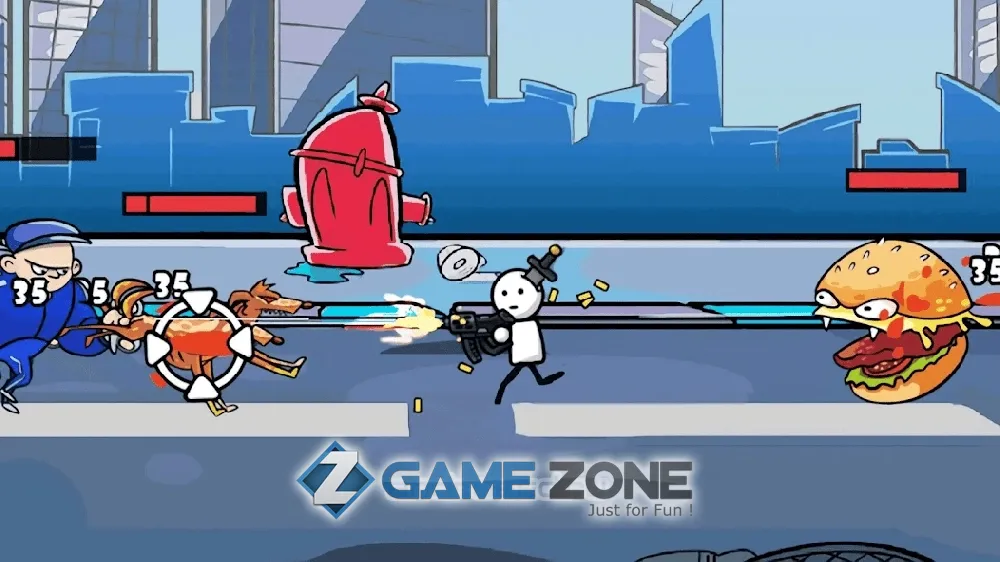 صورة من لعبة One Gun 2 Stickman rpg shooter gang [много монет]