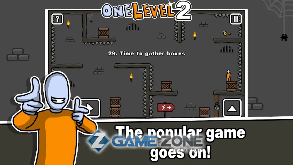 صورة من لعبة One Level 2: Stickman Jailbreak