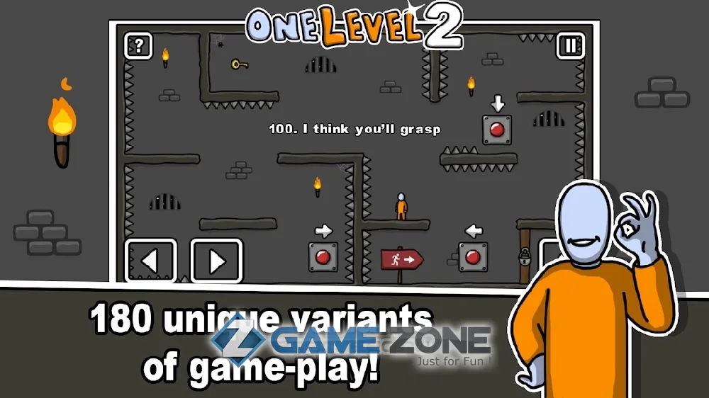 صورة من لعبة One Level 2: Stickman Jailbreak