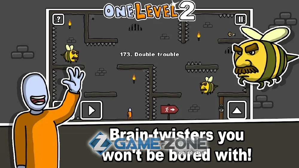 صورة من لعبة One Level 2: Stickman Jailbreak