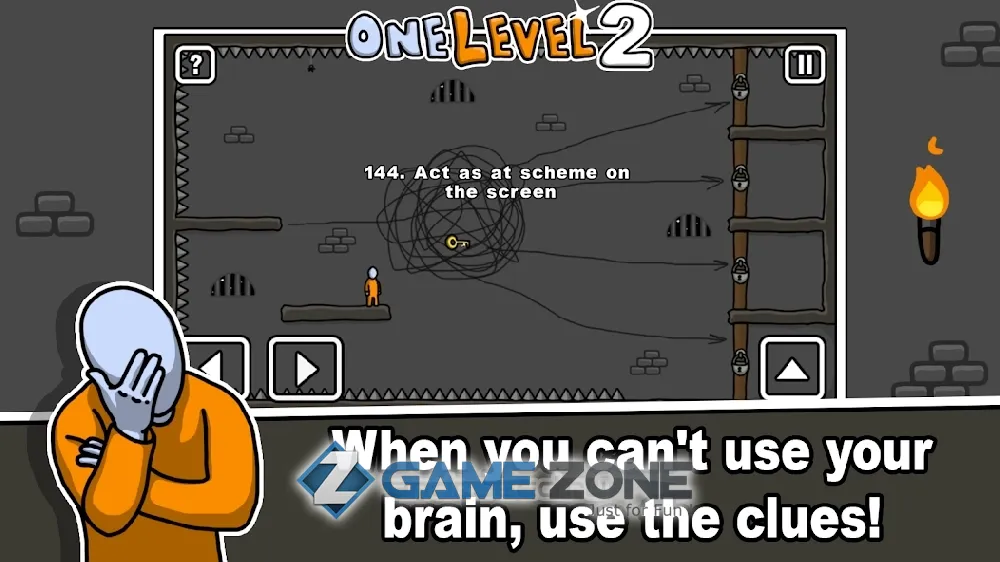 صورة من لعبة One Level 2: Stickman Jailbreak