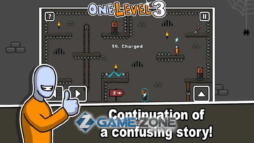 صورة من لعبة One Level 3: Стикмен побег из тюрьмы