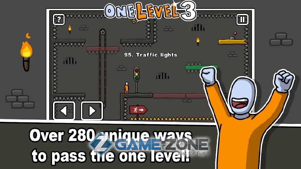 صورة من لعبة One Level 3: Стикмен побег из тюрьмы