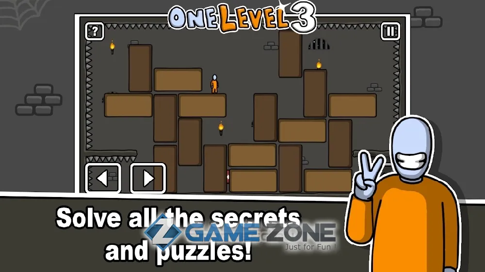 صورة من لعبة One Level 3: Стикмен побег из тюрьмы