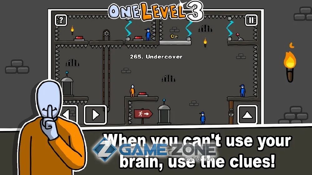 صورة من لعبة One Level 3: Стикмен побег из тюрьмы
