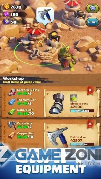صورة من لعبة Orecraft: Orc Mining Camp [No Ads]
