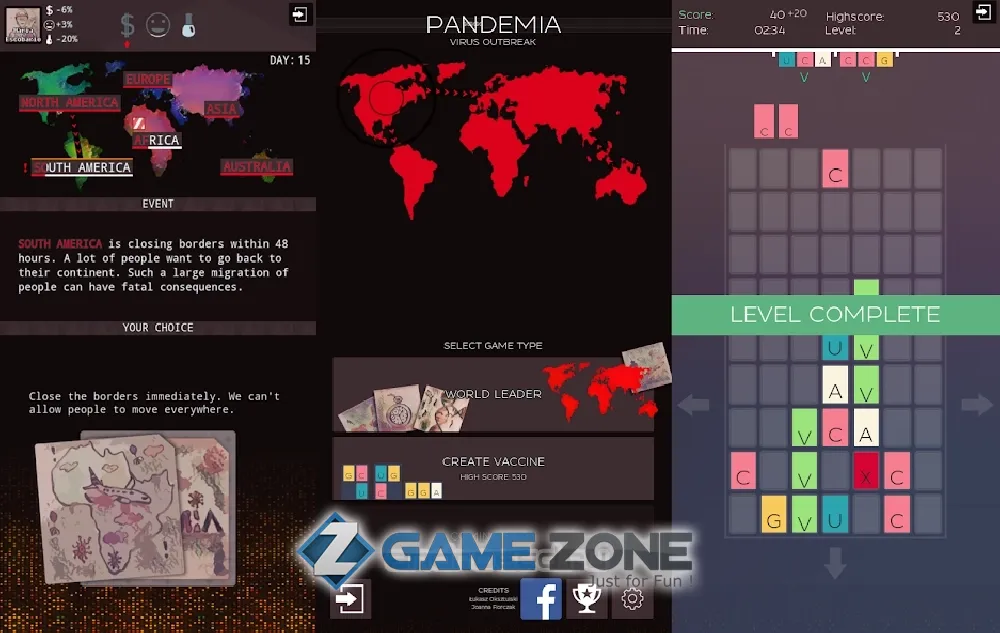 صورة من لعبة Pandemia Virus Outbreak FREE [Adfree]