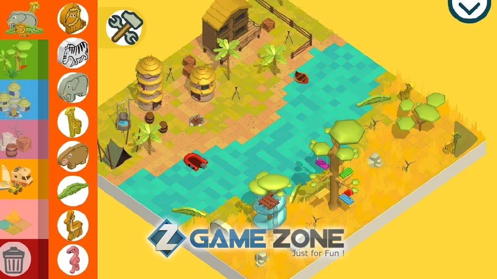 صورة من لعبة Pango Build Safari