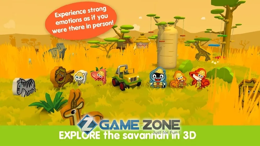 صورة من لعبة Pango Build Safari